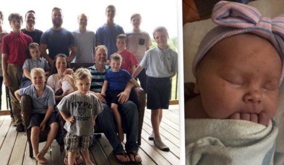  Pas 14 djemve, çifti i gëzohet lindjes së një vajze 