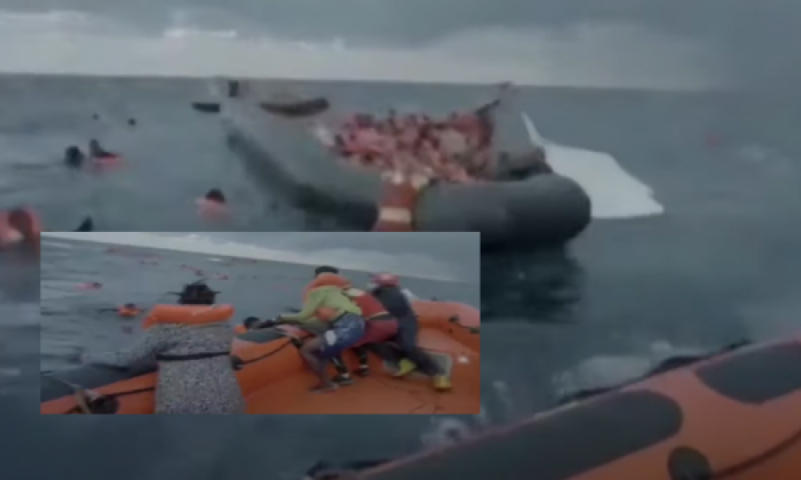Tronditëse: Gruaja kërkon foshnjën e saj me dëshpërim, pasi anija fundoset në Mesdhe
