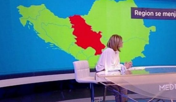 Televizioni serb nuk e vë Kosovën në hartë si pjesë të Serbisë, hatrohet media e kontrolluar nga Vuçiçi
