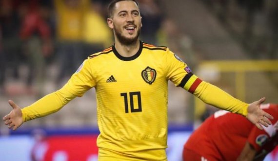  Trajneri i Belgjikës optimistë: Viti 2021 do të jetë vit i shkëlqyer për Eden Hazardin