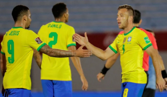 Brazili e mposht Uruguain,  vazhdon  në kualifikimet e Botërorit 2022