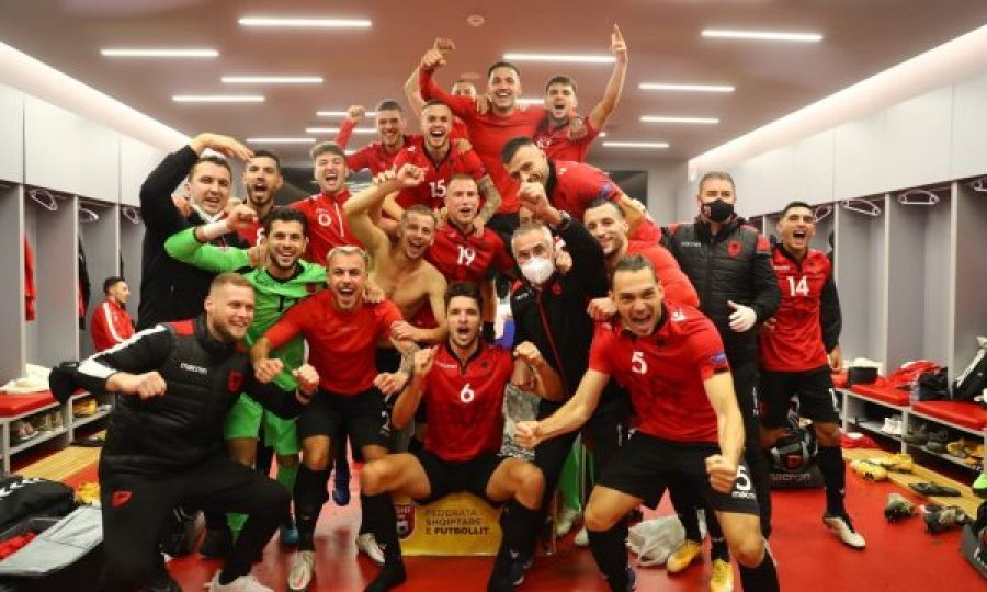 Kjo është festa e Shqipërisë në zhveshtore pasi fitoi grupin në Ligën C të Kombeve