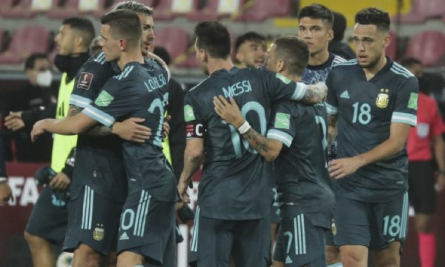Argjentina me fitore kundër Perusë,  e pamposhtur në kualifikimet e Botërorit 2022