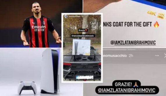 Ibrahimovic   befason me gjëra të veçanta,  dhurata  bashkëlojtarëve të Milanit nga një ‘PlayStation 5’ në ditën e daljes në shitje