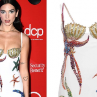 Pasi veshi fustanin e markës së saj, Donatella Versace e suprizon Dua Lipën me një dhuratë speciale