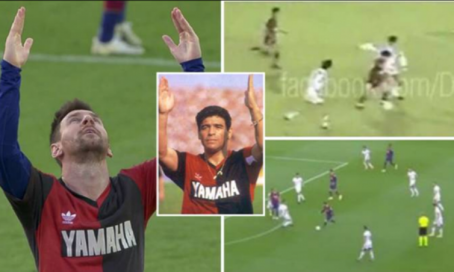 E pabesueshme: Messi e rikrijoi golin e Maradonës kundër Osasunës dhe ia kushtoi atij