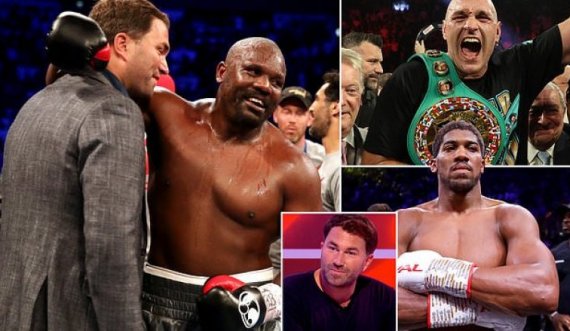 Eddie Hearn konfirmon se Joshua dhe Fury do të ndeshen dy herë në vitin 2021 për të unifikuar titullin e peshave të rënda