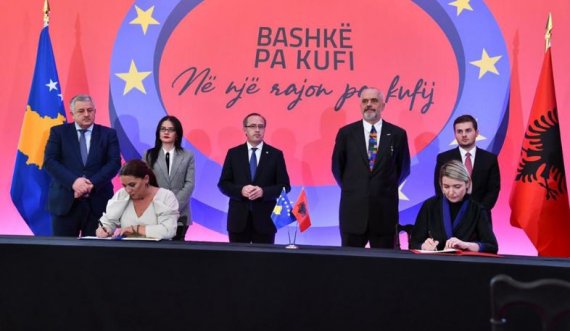 Ministrja Dumoshi nënshkruan katër marrëveshje në mbledhjen e qeverive të Kosovës e Shqipërisë