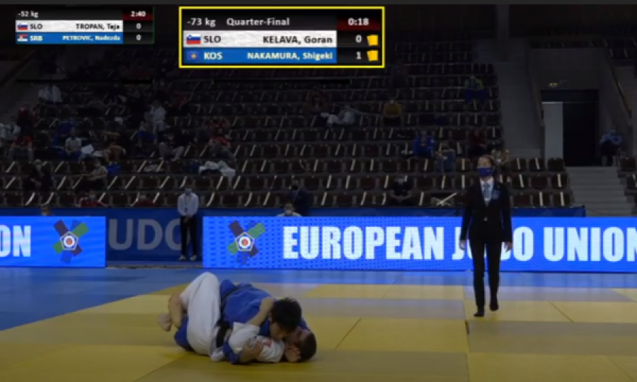 Nakamura debuton me Kosovën në xhudo duke u kualifikuar në gjysmëfinale në Dubrovnik