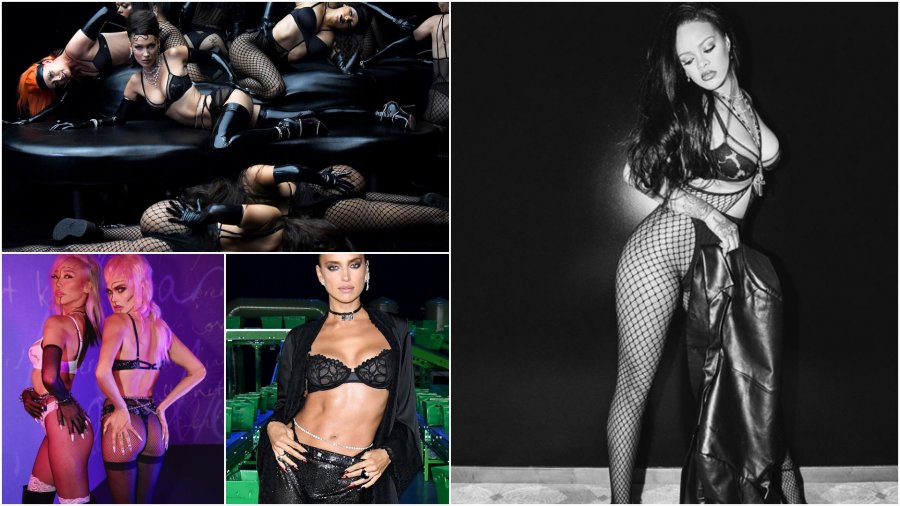 Rihanna mbledh yjet e pasarelave për të prezantuar koleksionin e të brendshmeve. Bella Hadid, Irina Shayk dhe Cara Delevingne “djegin” pasarelën