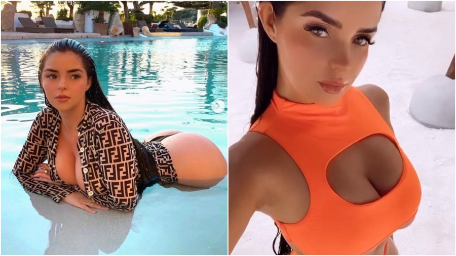 Demi Rose ndez rrjetin, poston foto e veshur me bikini dhe vë në plan të parë gjoksin