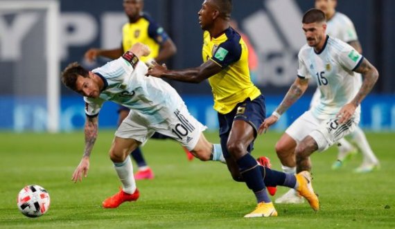 Messi dhe Suarez shënojnë në fitoret e Argjentinës dhe Uruguait 
