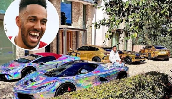 Aubameyang i fiksuar pas makinave luksoze, disa të tilla në oborrin e shtëpisë