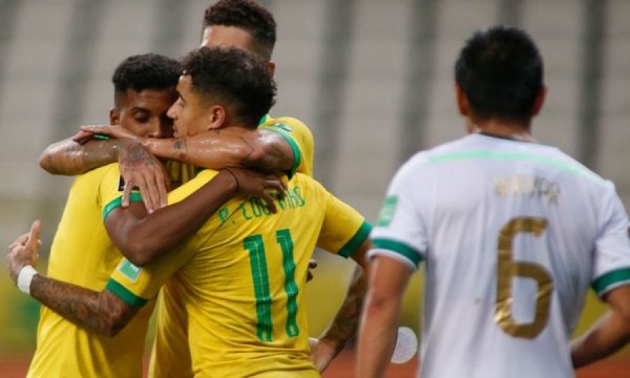 Firmino dhe Coutinho shënojnë në fitoren e thellë të Brazilit