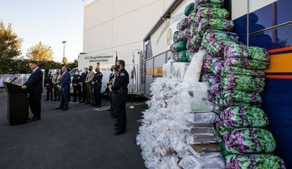 Policia gjen sasi rekorde prej 1.008 kg metamfetaminë e 405 kg kokainë