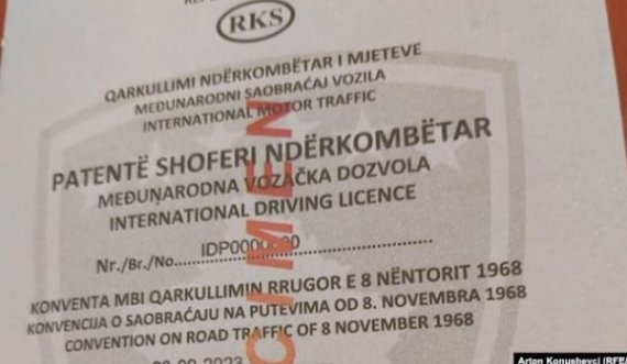 Dhjetë euro për patentë-shofer që nuk vlen ndërkombëtarisht