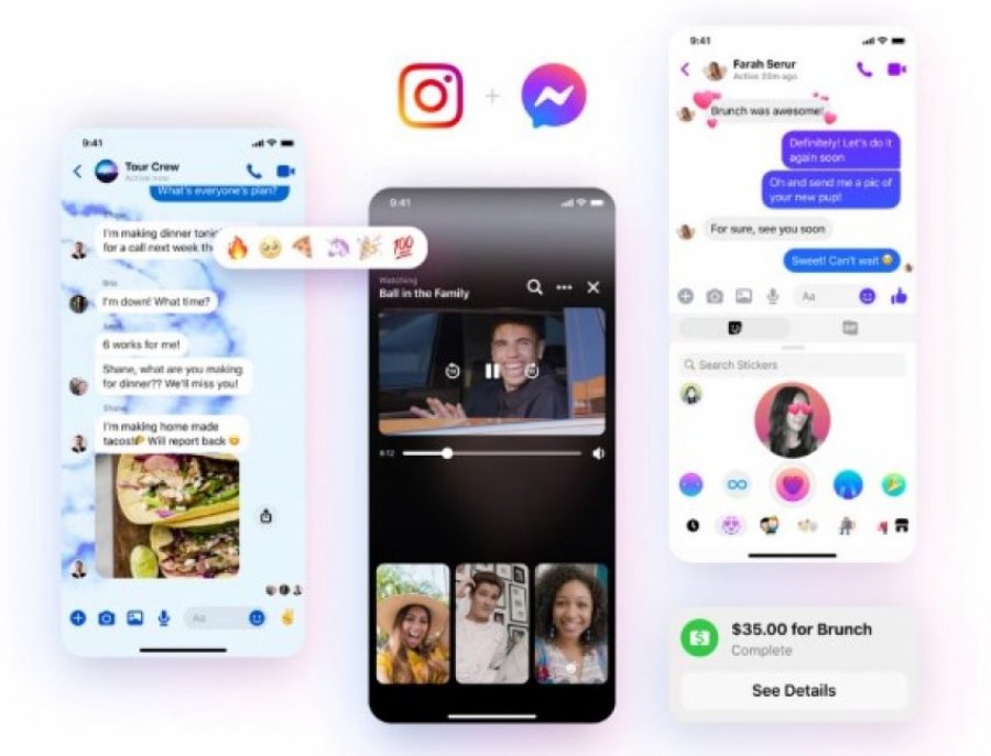 Messenger dhe Instagram së shpejti do të bashkohen