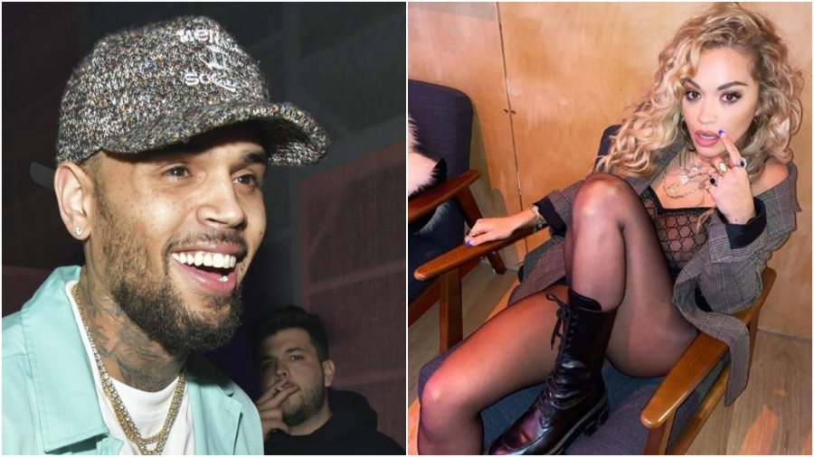 U kap “mat” nga paparacët, Rita Ora fotografohet me Chris Brown në orët e vona