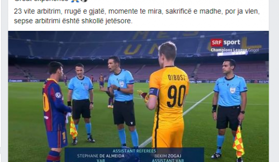 Flet gjyqtari kosovar që i referoi Barcelonës së Messit në Ligën e Kampionëve 