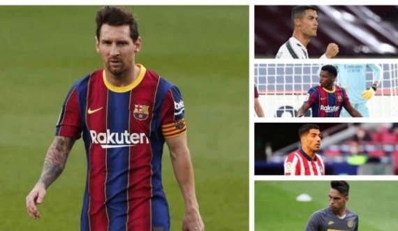 Messi me statistika më të dobëta se Ronaldo, Fati dhe Suarez