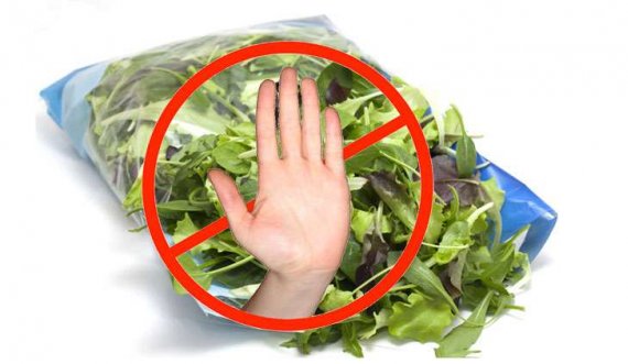 Mos hani sallata të gatshme, të paketuara! 