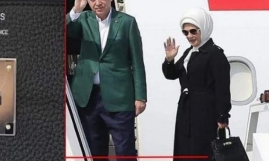 Erdogani bën thirrje për bojkot, gruaja e tij me çantë të markës franceze