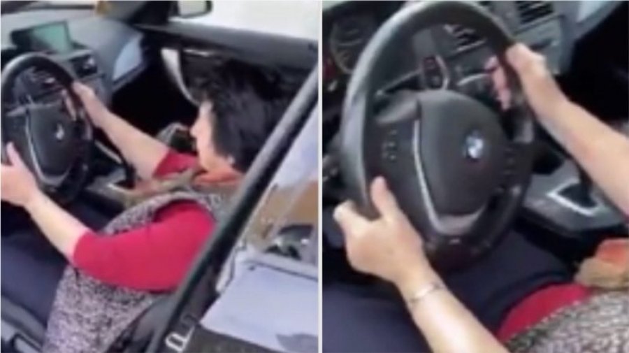 Gjyshja kosovare merakli e BMW’së, e shtyp gazin me sa fuqi ka