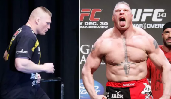 Brock Lesnarit i ofrohet mundësia që të rikthehet në UFC dhe të përballet me legjendën më të madhe të MMA