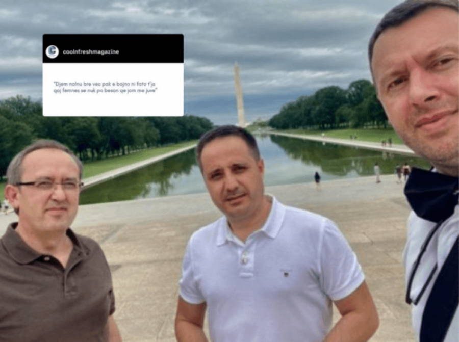 “Shpërthejnë” shakatë me foton e treshes së Kosovës në Uashington, Abrashi i shpërndanë në Instagram