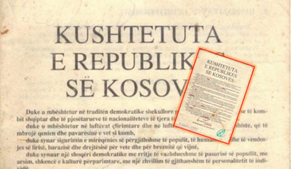 Kushtetuta e Kosovës e vitit 1990 ka 9 gabime drejtshkrimore në faqen e parë