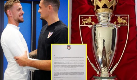 Lovren e publikon letrën e përzemërt që e mori nga kapiteni i Liverpoolit Henderson 