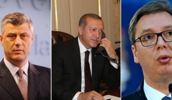Erdogan, bisedë me Thaçin dhe Vuçiqin. Dalin detajet, ja për çfarë ranë dakord