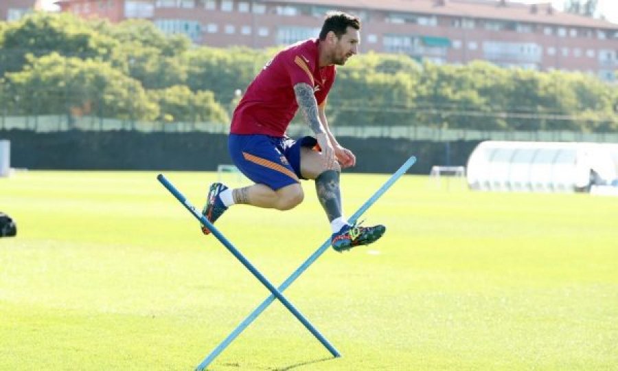 Messi duket i etur për futboll, stërvit edhe në ditën kur Barcelona është në pushim 