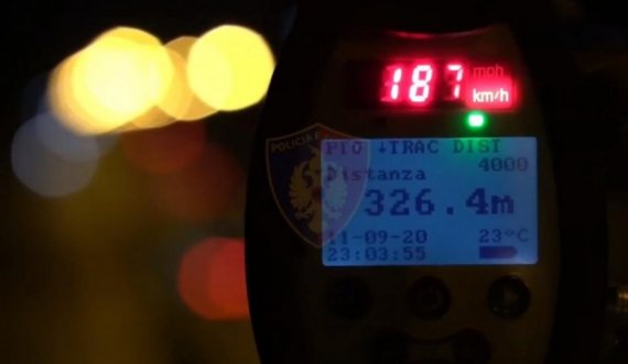 Tri raste ekstreme deri në 187 km/h, që tronditën edhe Policinë Rrugore