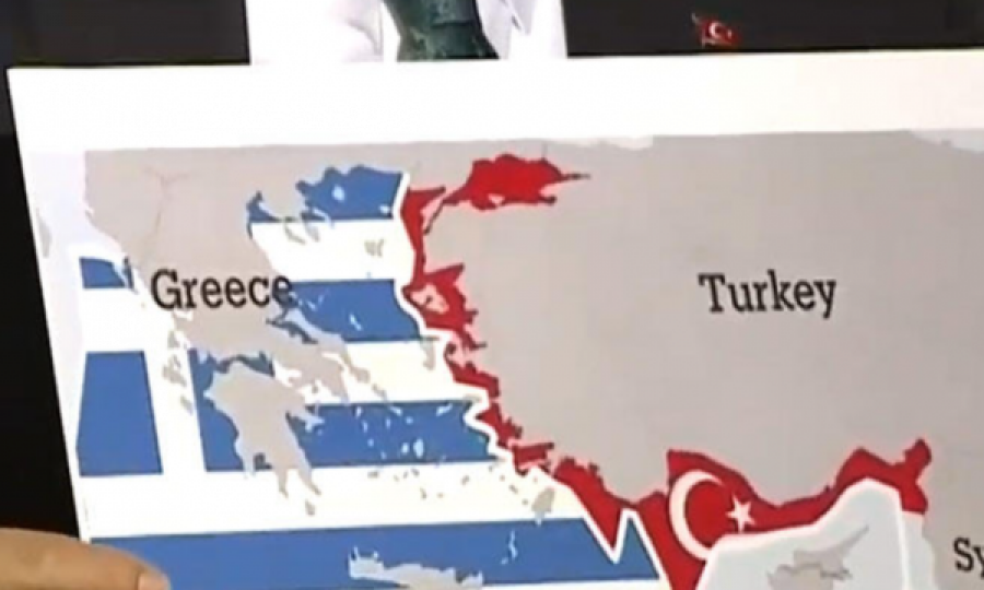 Ministri turk nxjerr hartën dhe iu tregon ‘dhëmbët’ Greqisë: Ia kemi paraqitur edhe Pompeos!