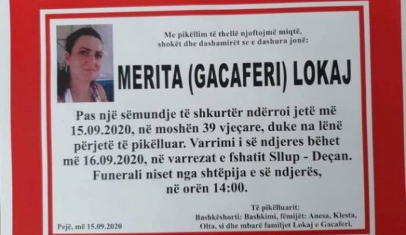 E dhimbshme, vdes në moshë të re infermierja në Deçan