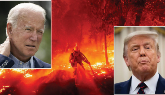 Trumpi dhe Bideni përplasen rreth zjarreve, çështja bëhet temë fushate
