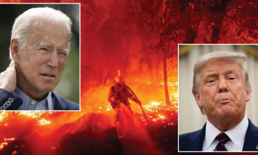 Trumpi dhe Bideni përplasen rreth zjarreve, çështja bëhet temë fushate