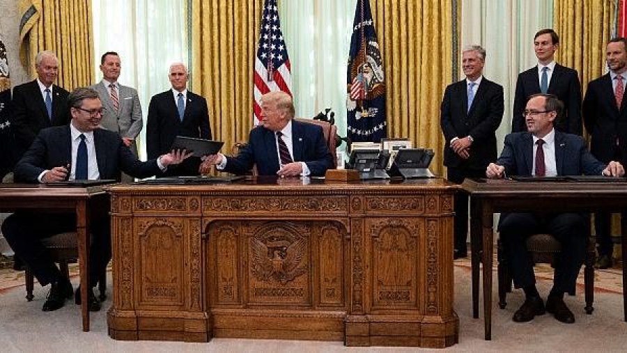 Djali i Trumpit i bën reklamë babës për marrëveshjet e paqes, e dyta në listë Kosovë-Serbi