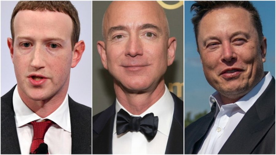 Të mëdhenjtë e SHBA-së gjithmonë e më të pasur, pandemia ia shton më shumë fitimet Bezos, Musk dhe Zuckerberg-ut