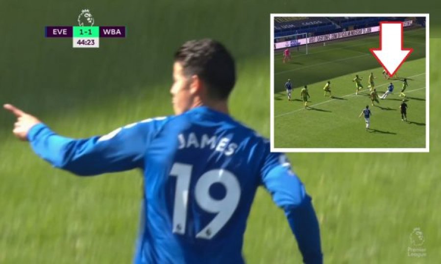 James Rodriguez ia bën sefte në Premierligë, shënon gol të bukur