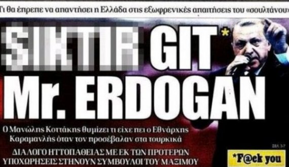 Mediat greke ofendojnë keq Erdoganin, tërbohet Turqia