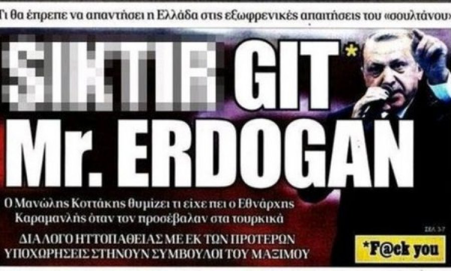 Mediat greke ofendojnë keq Erdoganin, tërbohet Turqia