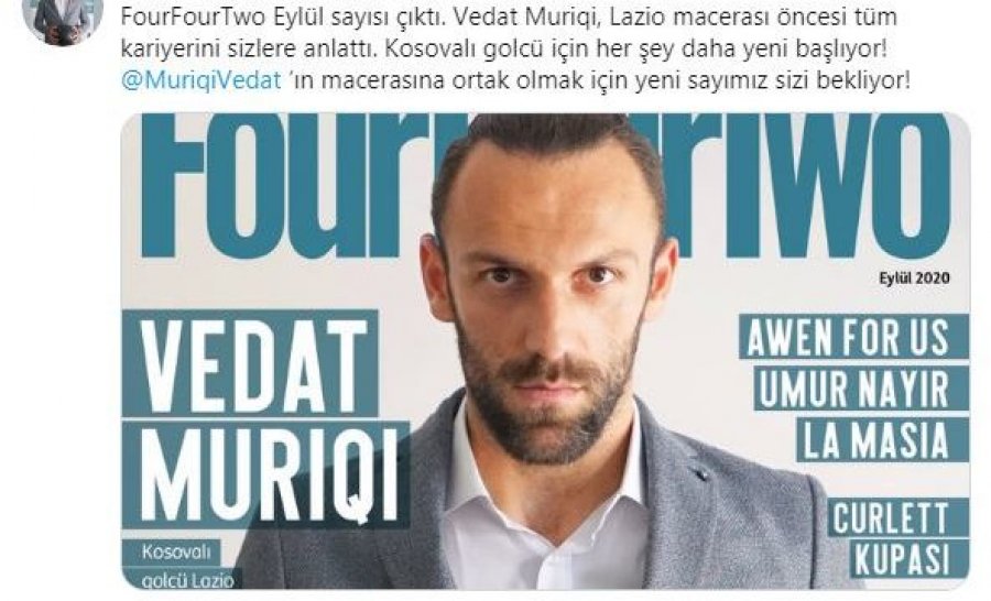 Vedat Muriqi, protagonist në ballinën e revistës së njohur “FourFourTwo”