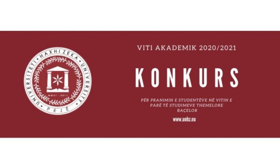 Universiteti “Haxhi Zeka” hap konkursin për pranimin e studentëve të rinj