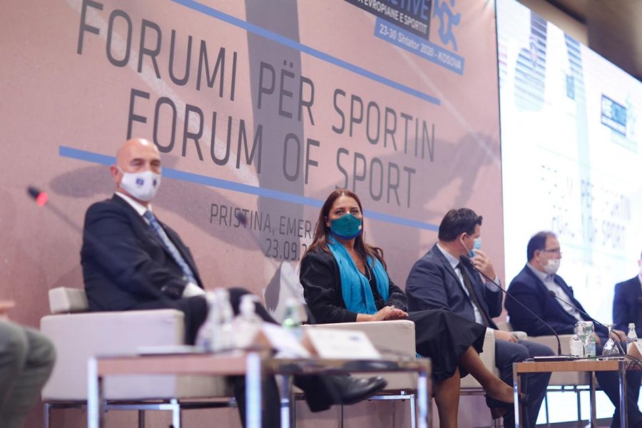 Ministrja Dumoshi hap Javën Evropiane të Sportit në Kosovë
