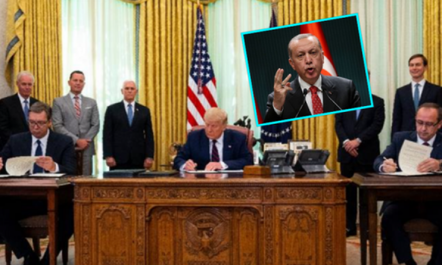 Erdogan akuzon SHBA’në, Kosovën e Serbinë për ‘kolaboracionizëm’ me Izraelin