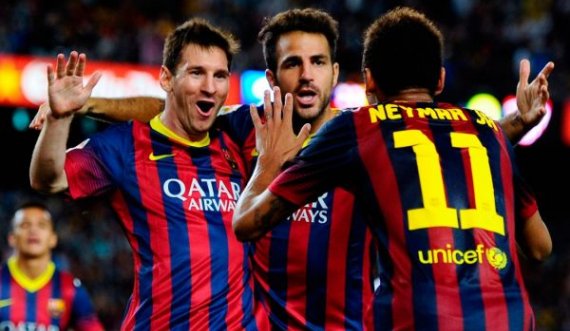Pas Messit e Neymarit, edhe Fabregas e godet Barcelonën