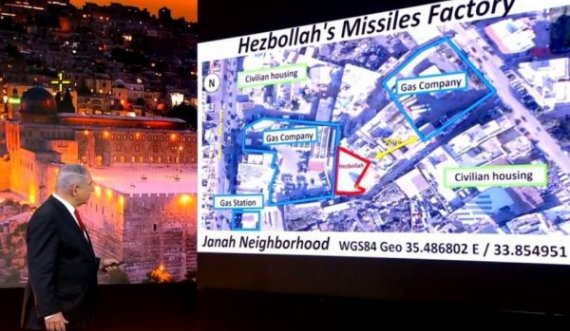 Netanyahu: Armatimi i Hezbollahut ndodhet pranë një depoje të gazit në Bejrut