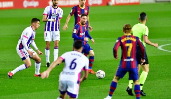 Kundër Valladolidit, Messi dështoi të shënojë apo asistojë për herë të parë që prej 16 dhjetorit